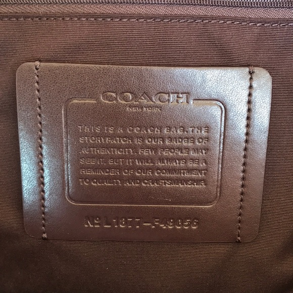 SOLD. Coach F49056 light copper glitter tote - Picture 4 of 6